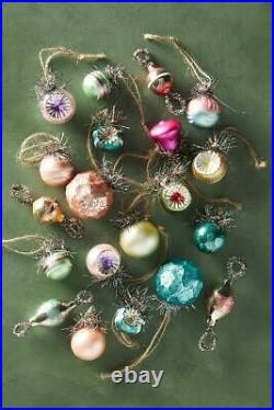 100 Anthropologie Nostalgic Vintage Mini Glass Ornaments Days Yore Glitterville