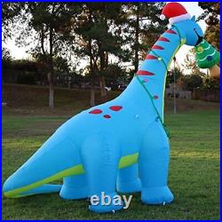 10Ft Christmas Inflatables Outdoor Decorations Blow up Dinosaur Christmas Tree