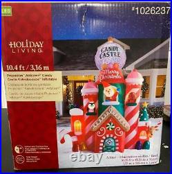 10.4 Projection LED Airblown Candy Castle Kaleidoscope Christmas Inflatable