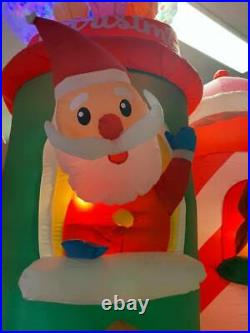 10.4 Projection LED Airblown Candy Castle Kaleidoscope Christmas Inflatable