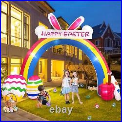 10 Ft Giant Easter Bunny Arch Lighted Inflatable Outdoor Decorations Clearance