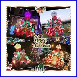 10 Ft Inflatable Christmas Candy Castle Decorations for Indoors Outdoors Yad