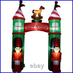 10 Ft. Santa'S Toy Shop Archway Inflatable with Lights
