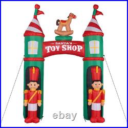 10 Ft. Santa'S Toy Shop Archway Inflatable with Lights