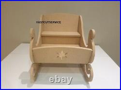 1150mm EXTRA LARGE SLEIGH WOODEN 18MM MDF CHRISTMAS SANTA'S TO SIT IN/O