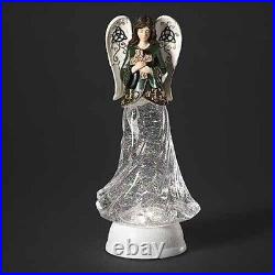 12.5 inch Irish Angel lighted water globe- battery operated and USB- designed by