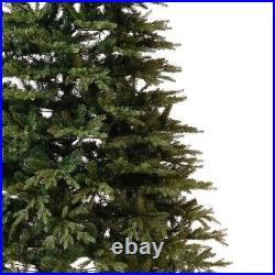 12' Belgium Fir Natural Look Artificial Christmas Tree with1500 Clear LEDs