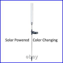 12 Color Changing Bubbling Solar Light Stick Stake 27 H