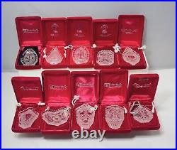 12 Days of Christmas Waterford Ornaments Full Set of 16 Includes Rare 1982