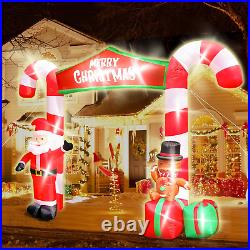 12 FT Christmas Inflatables, LED Lighted Christmas Arch Inflatable Decorations