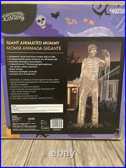 12 Ft Foot Giant Animated Skeleton Mummy LED Lighted Animatronic Halloween Lowes