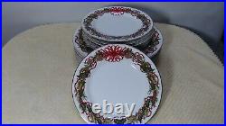 12 Garland Porcelain Andrea Sadek 6 Cake Plates 10.5 & 6 Salad Dessert 8,5
