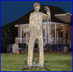 12 ft Foot Giant Skeleton Mummy LED Lighted Animatronic Halloween