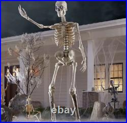 12 ft Foot Giant Skeleton Mummy LED Lighted Animatronic Halloween Animated New