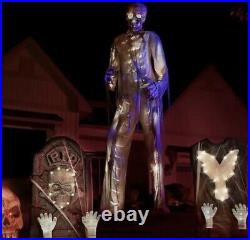 12ft Foot Giant Skeleton Mummy LED Lighted Animatronic Halloween Decor Lowe's