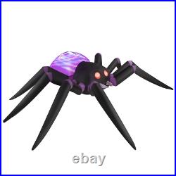 12ft Halloween Inflatables Giant Purple Spider with LEDs Inflatable Outdoor Decor