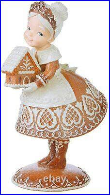 13 Baking Gingerbread Lace Mrs. Claus Figurine by Valerie Hill QVC
