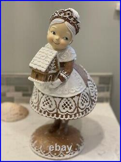 13 Baking Gingerbread Lace Mrs. Claus Figurine by Valerie Parr Hill