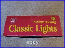 150 GE String-A-Long Classic Lights. Christmas. Assorted Colors. New. Vintage