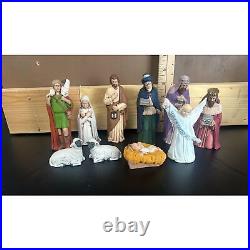 16 Vintage Nativity Scene Ceramic