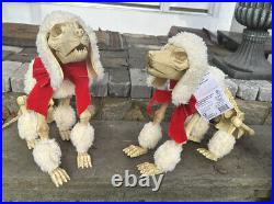 17 Skeleton Poodle Dog LED Eyes Home Accents Depot Pair Puppy