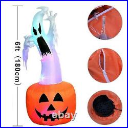180cm Inflatable Terror Halloween Ghost Pumpkin Halloween Outdoor Decorations
