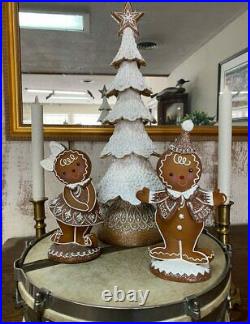 18 Snowy Gingerbread Lace Tree by Valerie Parr Hill New Christmas White Winter