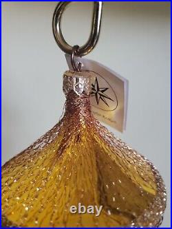 1993 RADKO Peacock in Gilded Cage Hand Painted Blown Glass Ornament