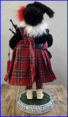 19 Standing Christmas Bagpiper Irish Scottish Celtic Christmas Santa Bagpiper