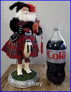 19 Standing Christmas Bagpiper Irish Scottish Celtic Christmas Santa Bagpiper