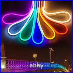 1M-20M LED Neon Flex Strip Rope Lights Dimmable Tube DC 12V For Party Bar Sign