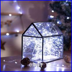 1-200PCS 6.6ft Battery Operated Mini LED Copper Wire String Fairy Lights Decor