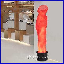 1.8m Electric Red Flame Light Simulated Campfire Light Flame Lamp Effect Decor