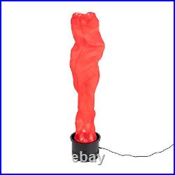 1.8m Electric Red Flame Light Simulated Campfire Light Flame Lamp Effect Decor