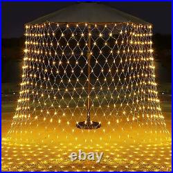 200 LED Fairy String Net Mesh Curtain Lights Waterproof Outdoor Home Party Decor
