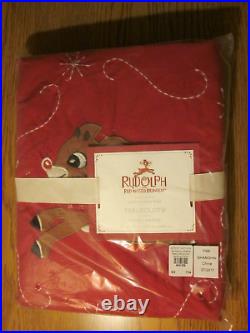 2017 Pottery Barn Kids Santa with Rudolph Christmas Tablecloth New In Pkg withTags