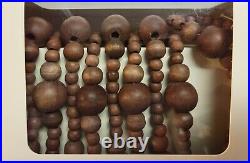2021 Hearth Hand Magnolia Wooden Bead Garland Wood Brown 12 Ft Holiday Lot of 4