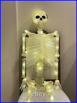 2022 NIB Pottery Barn Lit Mr Bones Skeleton Halloween Decor Kids Light Up