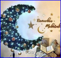 2023 Ramadan Moon Tree 5ft long 129ft White Fairy Light Eid Tree Muslim Eid