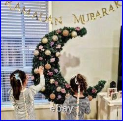 2023 Ramadan Moon Tree 5ft long 129ft White Fairy Light Eid Tree Muslim Eid