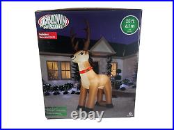 20 Ft Foot Inflatable Reindeer Christmas Holiday Outdoor Decoration Gemmy 20