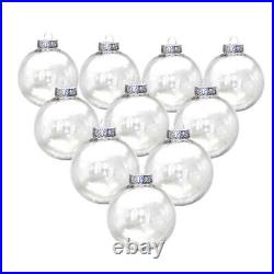 20 Pcs Plastic Transparent Ball Shatterproof Christmas Balls Ornaments
