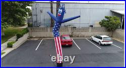 20' Tall Air Blown Inflatable Patriotic Tube Man Air Powered Waving Puppet
