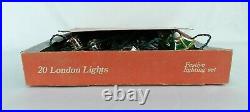 20x VINTAGE PIFCO NO. 1299 LONDON LIGHTS LANTERN STRING CHRISTMAS WORKING BOX