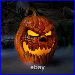21 In. Battery Operated LED Grimacing Jack-O-Lantern
