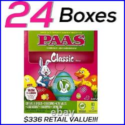 24 Box Lot PAAS Classic Egg Decorating Kit Fast Color Vintage Easter Free SH WOW