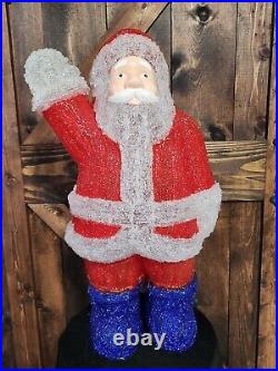 24 Lighted Commercial Grade Acrylic Santa Claus Christmas Display Decoration