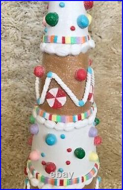 26 Christmas Gingerbread Clay Dough Gumball Candy Coated Tree By Valerie