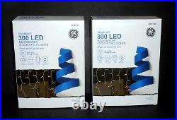 2 Boxes GE StayBright 300 Warm White Microbright LED Icicle-Style Lights 2127363