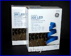 2 Boxes GE StayBright 300 Warm White Microbright LED Icicle-Style Lights 2127363